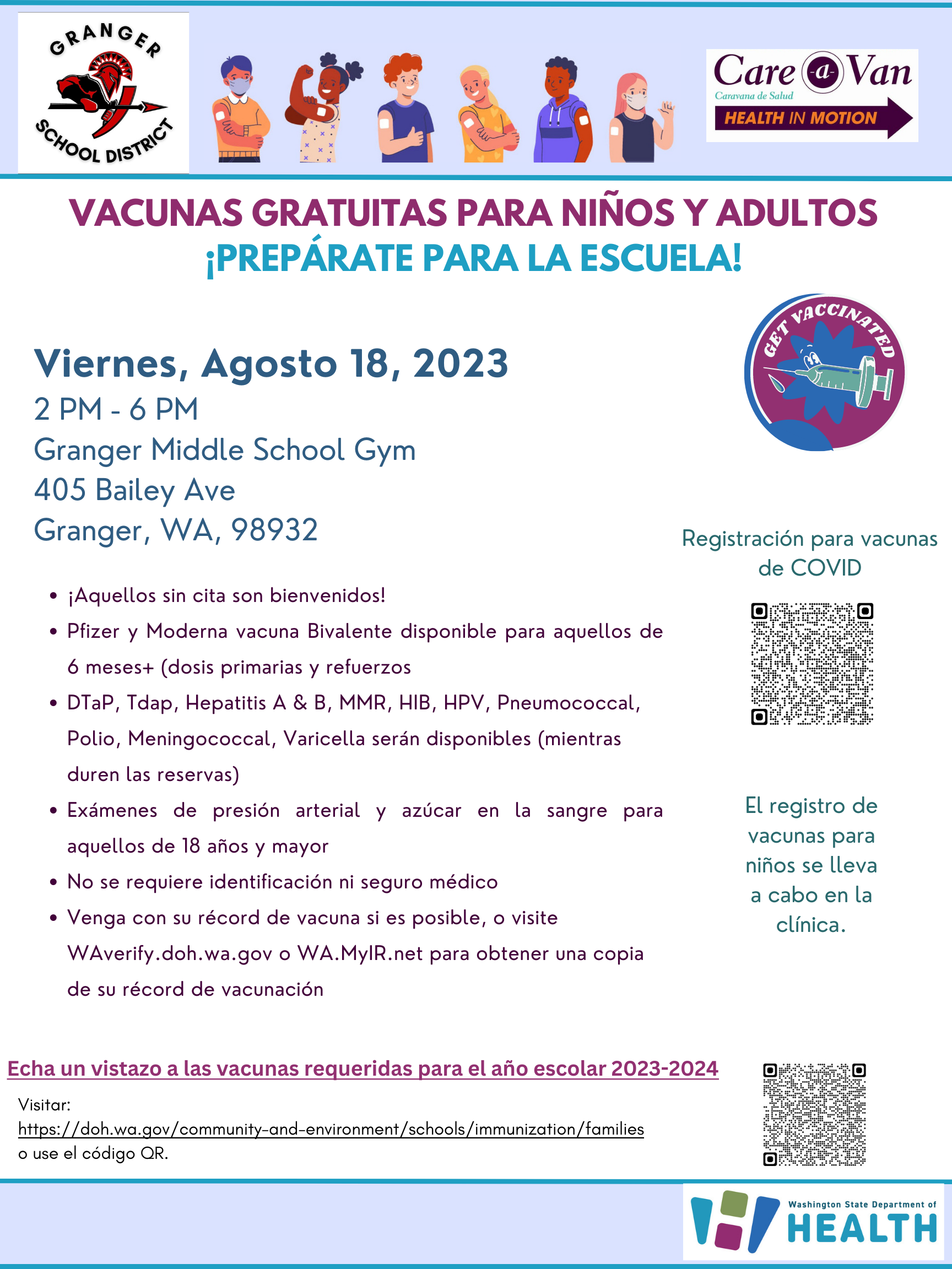 vaccine flyer in spanish